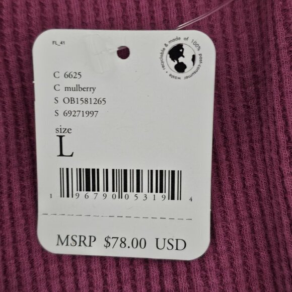 Free People Santa Clara Oversized Thermal Top - Picture 10 of 12